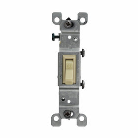 Leviton 1451-2I Grounding Ac Quiet Switch, 1-Pole, 15A, 120V, Ivory (10 Pack)