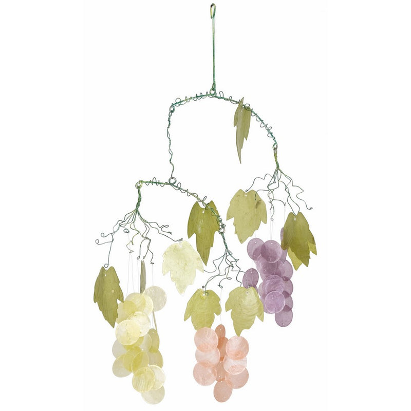 Woodstock Grapes Capiz Chime- Asli Arts Collection