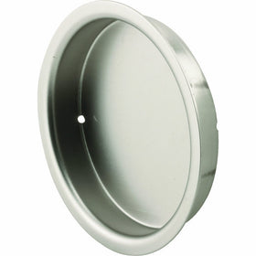 Prime-Line N 7209 Mortise Closet Door Pull, 5/16 in. Depth x 2-1/8 in. Outside Diameter, Stamped Steel, Satin Nickel Finish, Pack of 2
