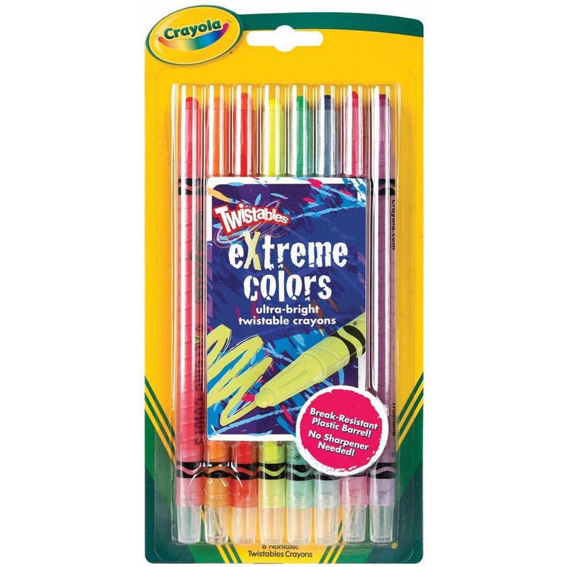 Bulk Buy: Crayola Twistables Extreme Crayons 8/Pkg-Bright Neon (3-Pack)