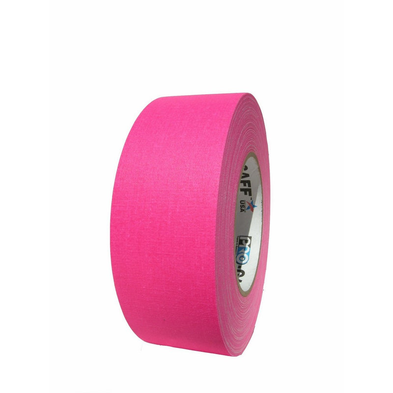 Pro Gaff / Gaffers Tape .5, 1, 2, 3, & 4 Inch Widths X Variable Lengths, 2 Inch, Fl. Pink
