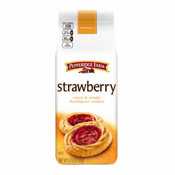 Pepperidge Farm Strawberry Thumbprint Cookies, 6.75 Ounce