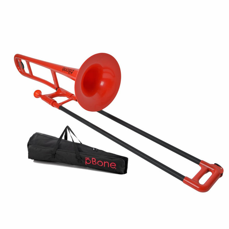 pBone PBONE1RJiggs Plastic Trombone - Red