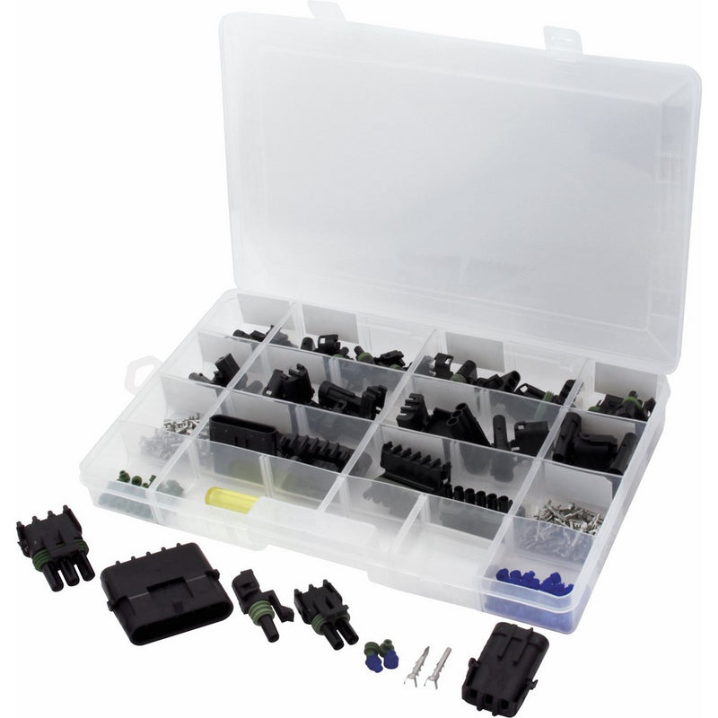 Allstar ALL76262 Weather Pack Connector Master Kit with Storage Box