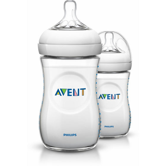 Philips AVENT 9 Ounce BPA Free Natural Polypropylene Bottles,3-Pack