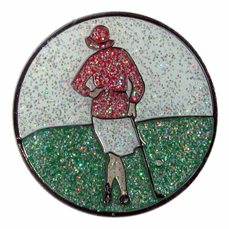 Navika Vintage Lady Glitzy Ball Marker with Hat Clip