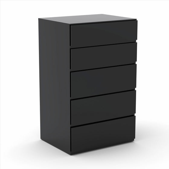 Nexera 221506 5-Drawer Chest, Black