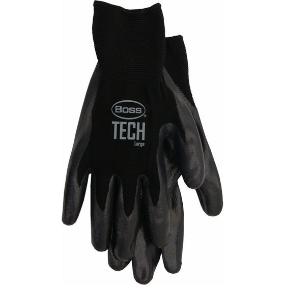 Boss Manufacturing P Boss Gloves 7820L Large Black Boss Tech Premium Gloves