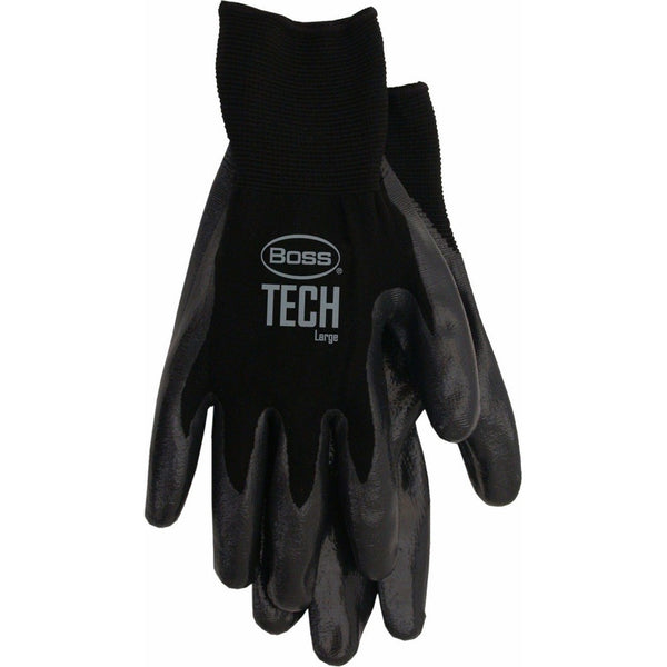 Boss Manufacturing P Boss Gloves 7820L Large Black Boss Tech Premium Gloves