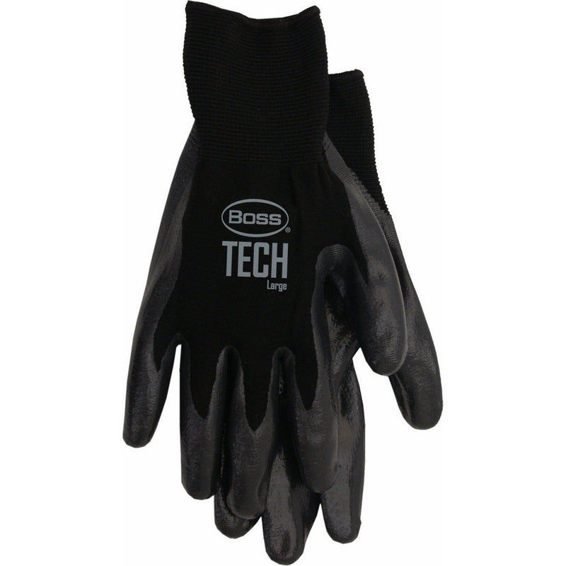 Boss Manufacturing P Boss Gloves 7820L Large Black Boss Tech Premium Gloves