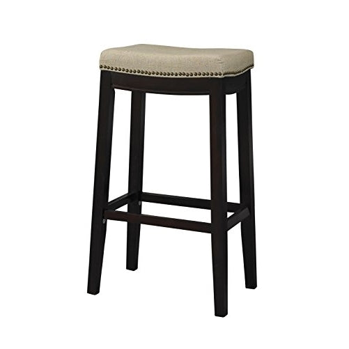 Linon Harper Stool Fabric Top