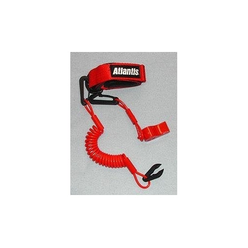 Atlantis Pro Floating Lanyard with Whistle - Black A2109PFW