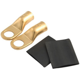 Allstar Performance ALL76117 3/8" Hole 2-Gauge Ring Terminal - Pair