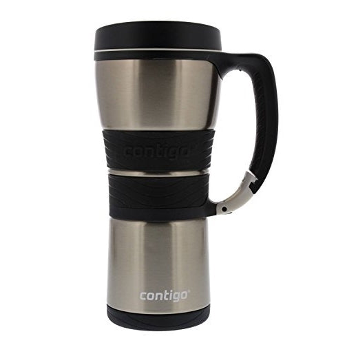 Contigo Extreme Stainless Steel Travel Mug with Handle, 16oz, Silver