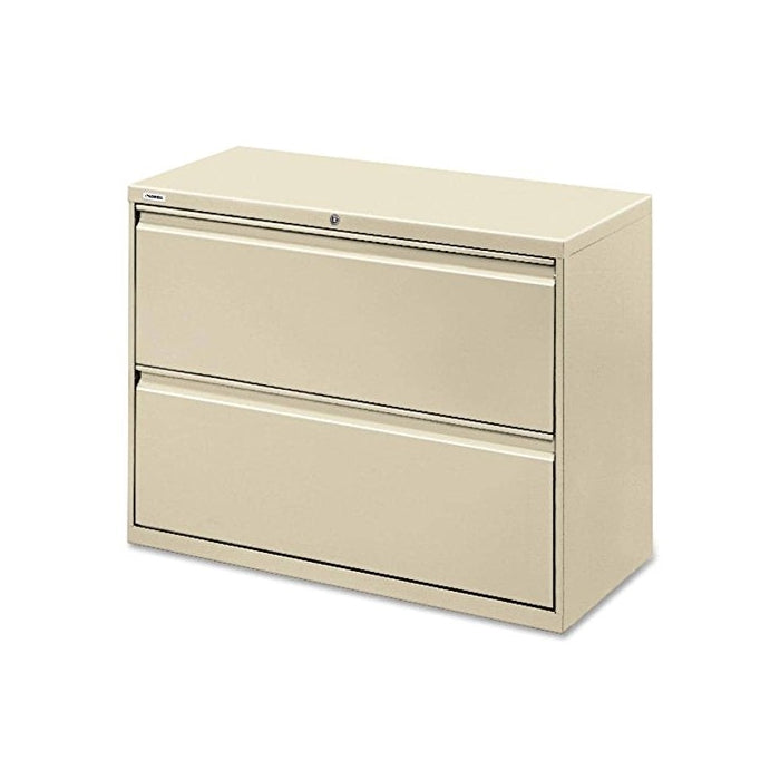 Lorell 2-Drawer Lateral File, 36 by 18-5/8 by 28-1/8-Inch, Putty