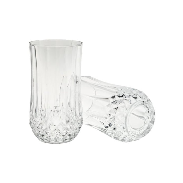 Arc International Set of 4 Cristal D'Arques Longchamp Tumbler, 12-Ounce