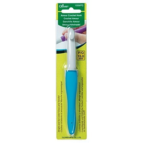 Clover 1059 Needlecraft Amour Crochet Hook, 15 mm