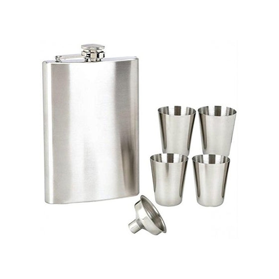 Maxam KTFLSET6 6 Piece Flask Set, NA