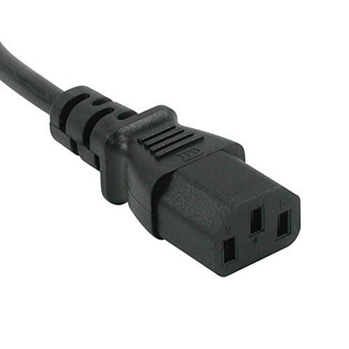 C2G/Cables to Go 53406 18 AWG Universal Power Cord (NEMA 5-15P to IEC320C13) TAA Compliant, Black (12 Feet, 3.65 Meters)