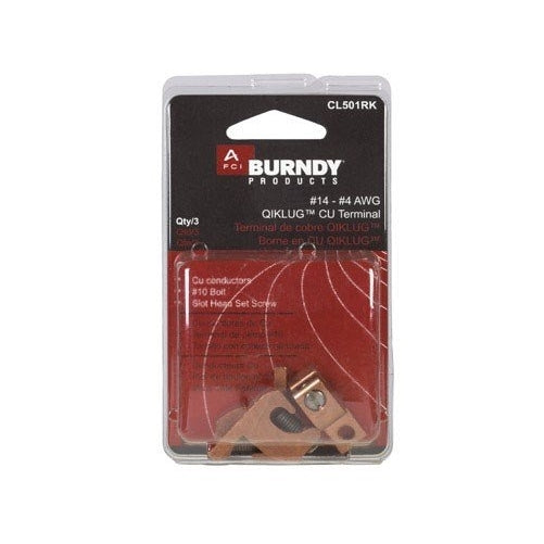 LAY-IN LUG CU #14-4 by BURNDY MfrPartNo CL501RK