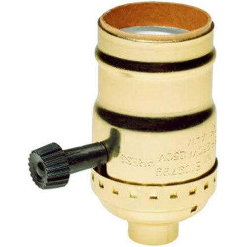Legrand - Pass & Seymour 7070PG Medium Lamp Holder Turn Knob Two Circuit Three Terminals