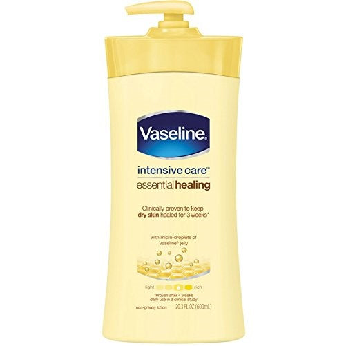 Vaseline Body Lotion Essential Healing 20.3 oz (Pack of 12)