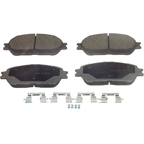 Wagner ThermoQuiet QC906A Ceramic Disc Pad Set With Installation Hardware, Front