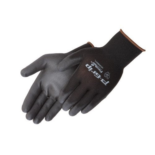 Liberty P-Grip Ultra-Thin Polyurethane Palm Coated Glove with 13-Gauge Nylon/Polyester Shell, Large, Black (Pack of 12)
