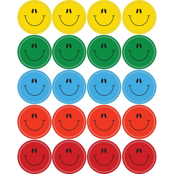 Carson Dellosa Smiley Faces, Multicolor Shape Stickers (5270)