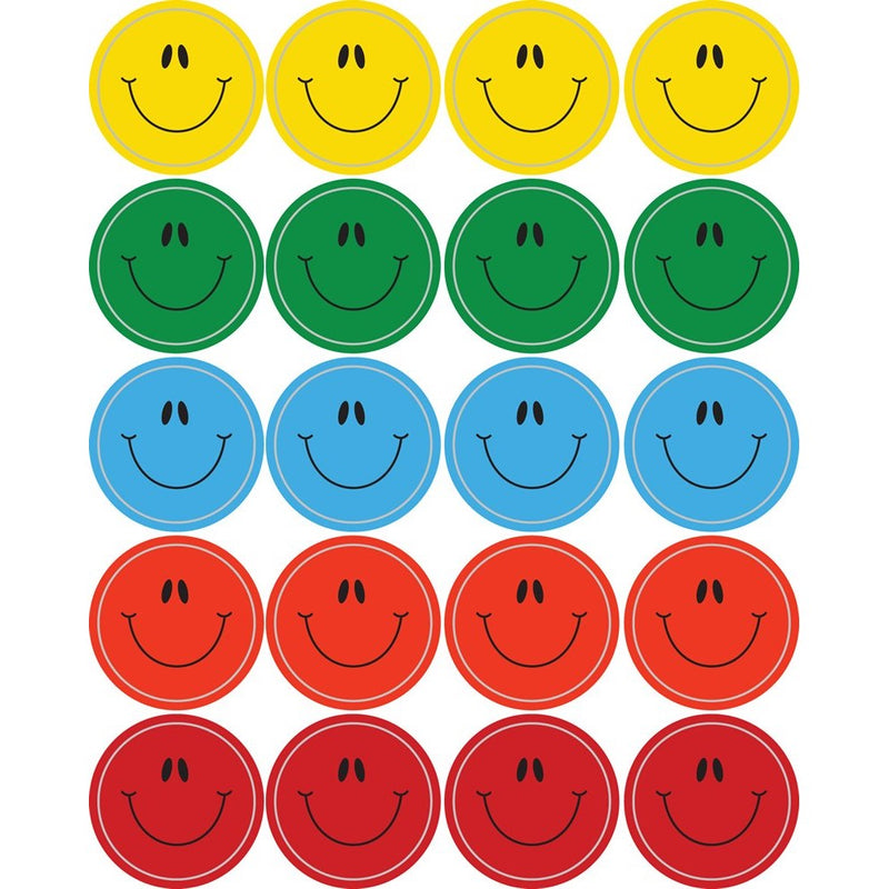 Carson Dellosa Smiley Faces, Multicolor Shape Stickers (5270)