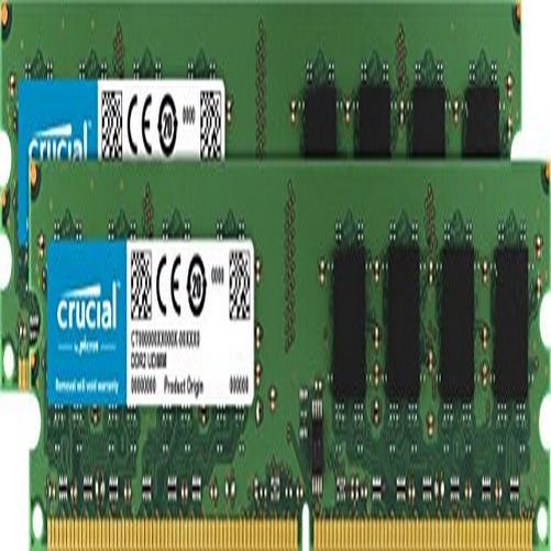 Crucial CT2CP25664AA667 4GB (2GBx2) 240-pin DIMM DDR2 PC2-5300 Memory Module