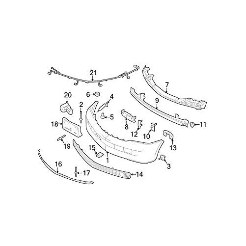 Ford 7L7Z-17A385-AA - BRACKET - LICENSE PL