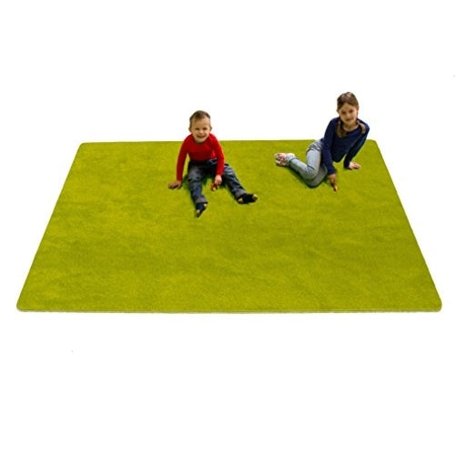 Learning Carpets CPR467 - Solid Green Rectangle