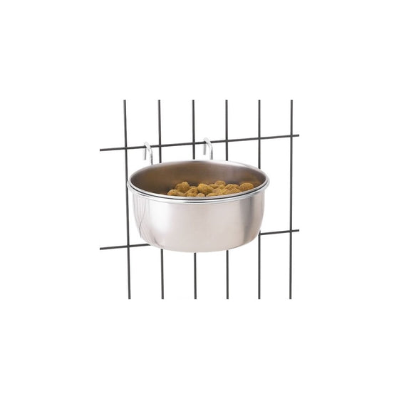 Pro Select Stainless Steel Hanging Pet Cage Bowl, 26-Ounce