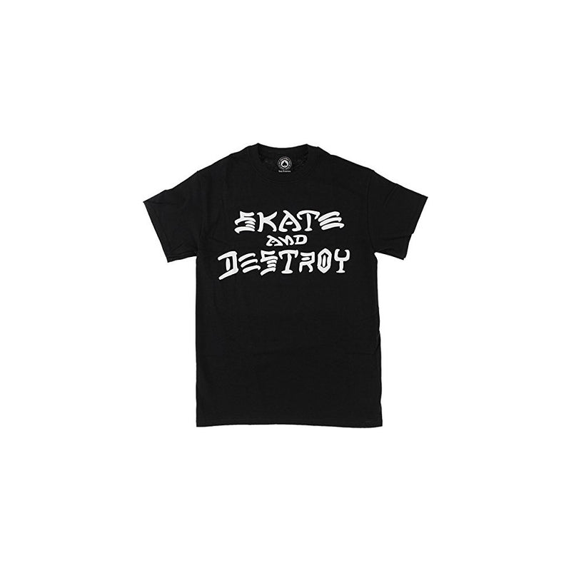 Thrasher Magazine Skate and Destroy Black Men's Short Sleeve T-Shirt - Medium