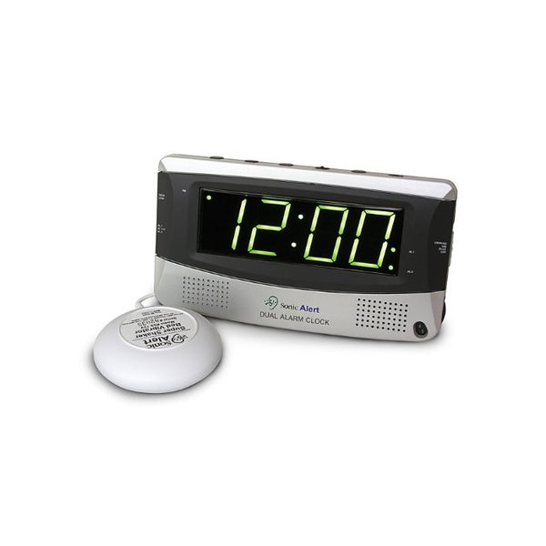 Sonic Alert SBD375SSEU/USA Sonic Boom Dual Alarm Vibrating Alarm Clock