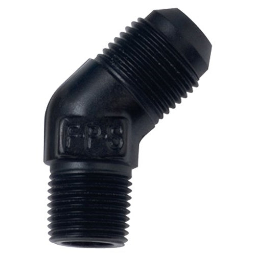 Fragola 482366-BL Black Size (-6) x 3/8" MPT 45° Adapter Fitting