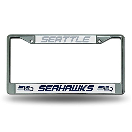 NFL Seattle Seahawks Chrome License Plate Frame