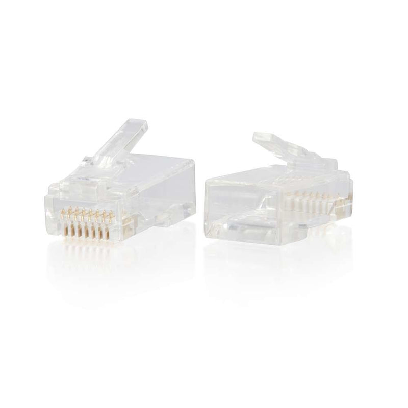 C2G/Cables to Go C2G/Cables to Go RJ45 Cat6 Modular Plug for Round Solid/Stranded Cable - 100pk