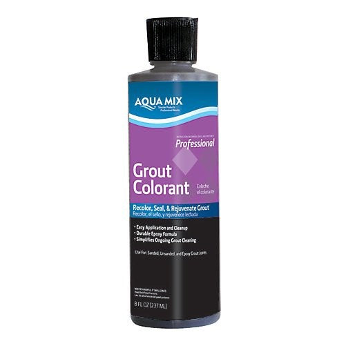 Aqua Mix Grout Colorant - 8 oz Bottle - Charcoal Gray
