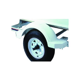 Fulton 508574 14" White Fender with Step