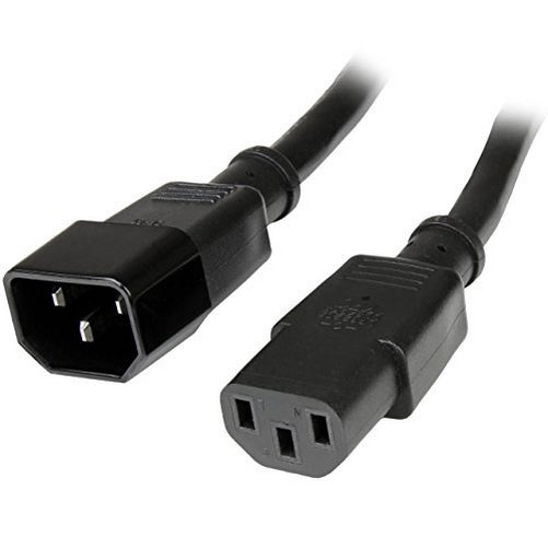 StarTech.com PXT1003 3-Feet Standard Computer Power Cord Extension - C14 to C13