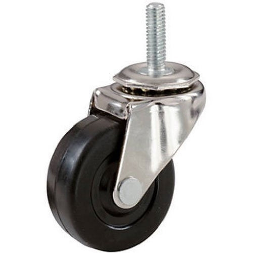 Shepherd Hardware 9194 2-Inch Stem Caster, Soft Rubber Wheel, 3/8-Inch Stem Diamter, 80-lb Load Capacity