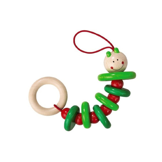 HABA Rattling Caterpillar Dangling Figure (Made in Germany)