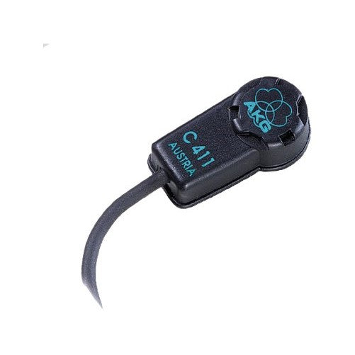 AKG C411 L High-Performance Miniature Condenser Vibration Pickup with Mini XLR Connector