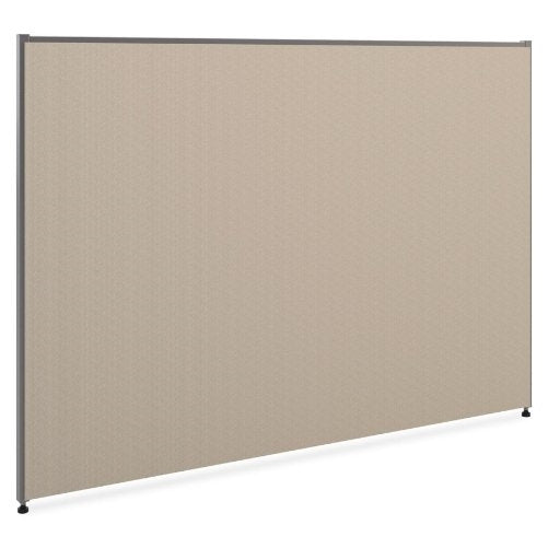 Basyx HON Verse Panel, 42" H x 60" W, Light Gray Finish, Gray Fabric