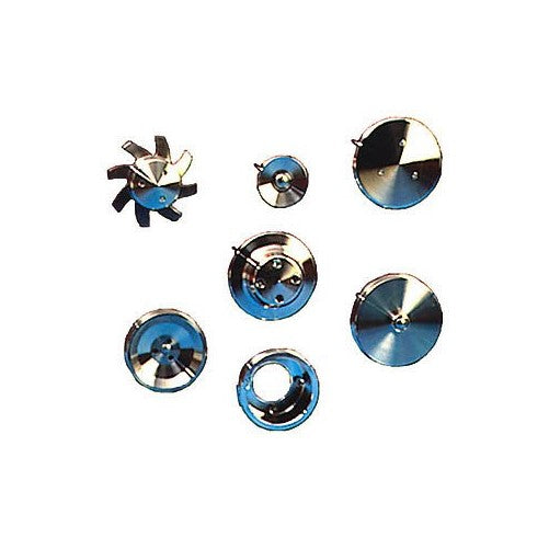 March Performance 1550 Performance Series Clear Powdercoat Aluminum V-Belt Pulley Kit - Set of 3
