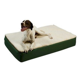 Snoozer Super Orthopedic Lounge Pet Bed, X-Large, Hazelnut with Creme Sherpa