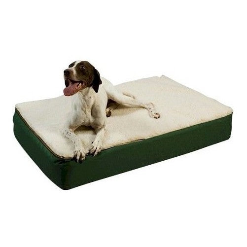 Snoozer Super Orthopedic Lounge Pet Bed, X-Large, Hazelnut with Creme Sherpa