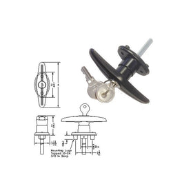Truck Cap Locking T-Handle - Clockwise